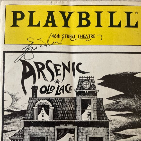 BRIAN MURRAY Signed Playbill Arsenic and Old Lace Opening Night Creased Covers - Picture 2 of 7